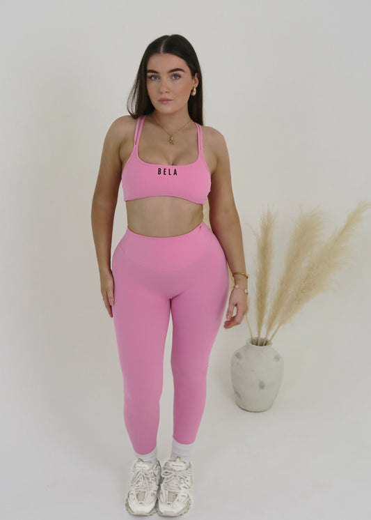 Baby Pink Scrunch Bum Leggings