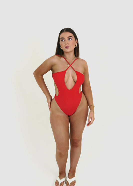 Hot Red Swimsuit