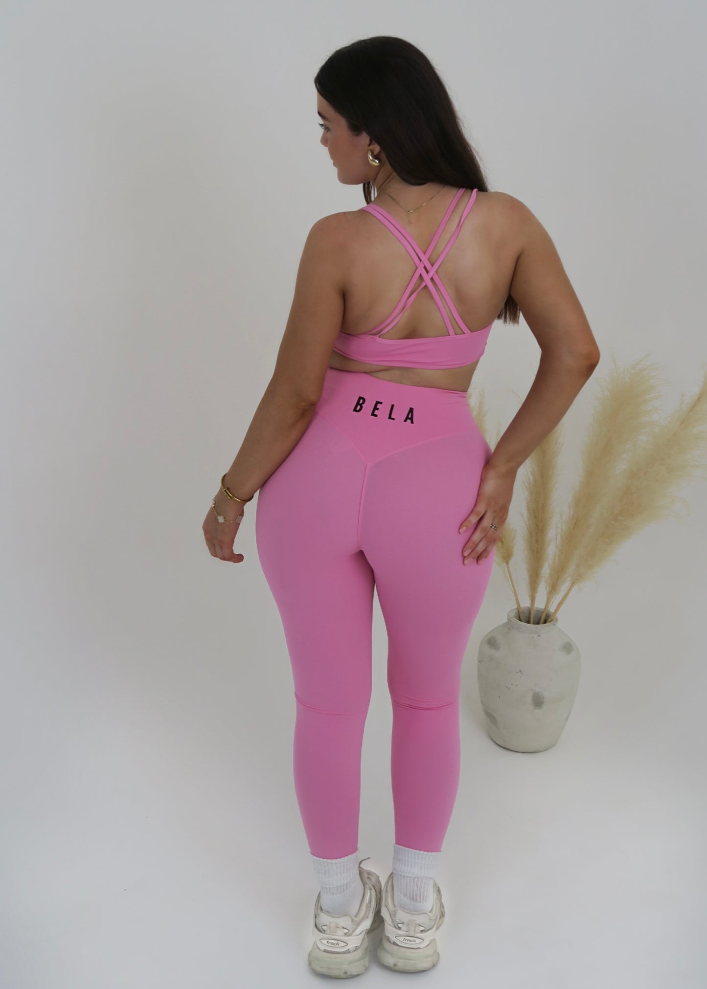 Baby Pink Scrunch Bum Leggings