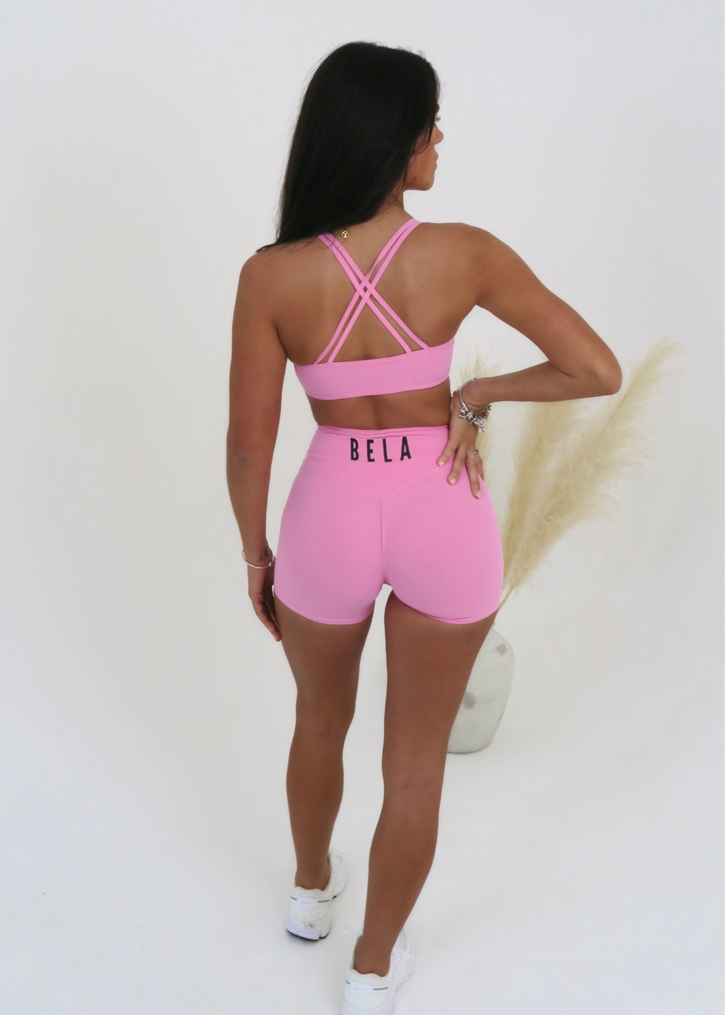 Baby Pink Scrunch Bum Shorts